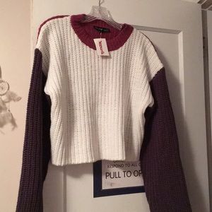 color block sweater